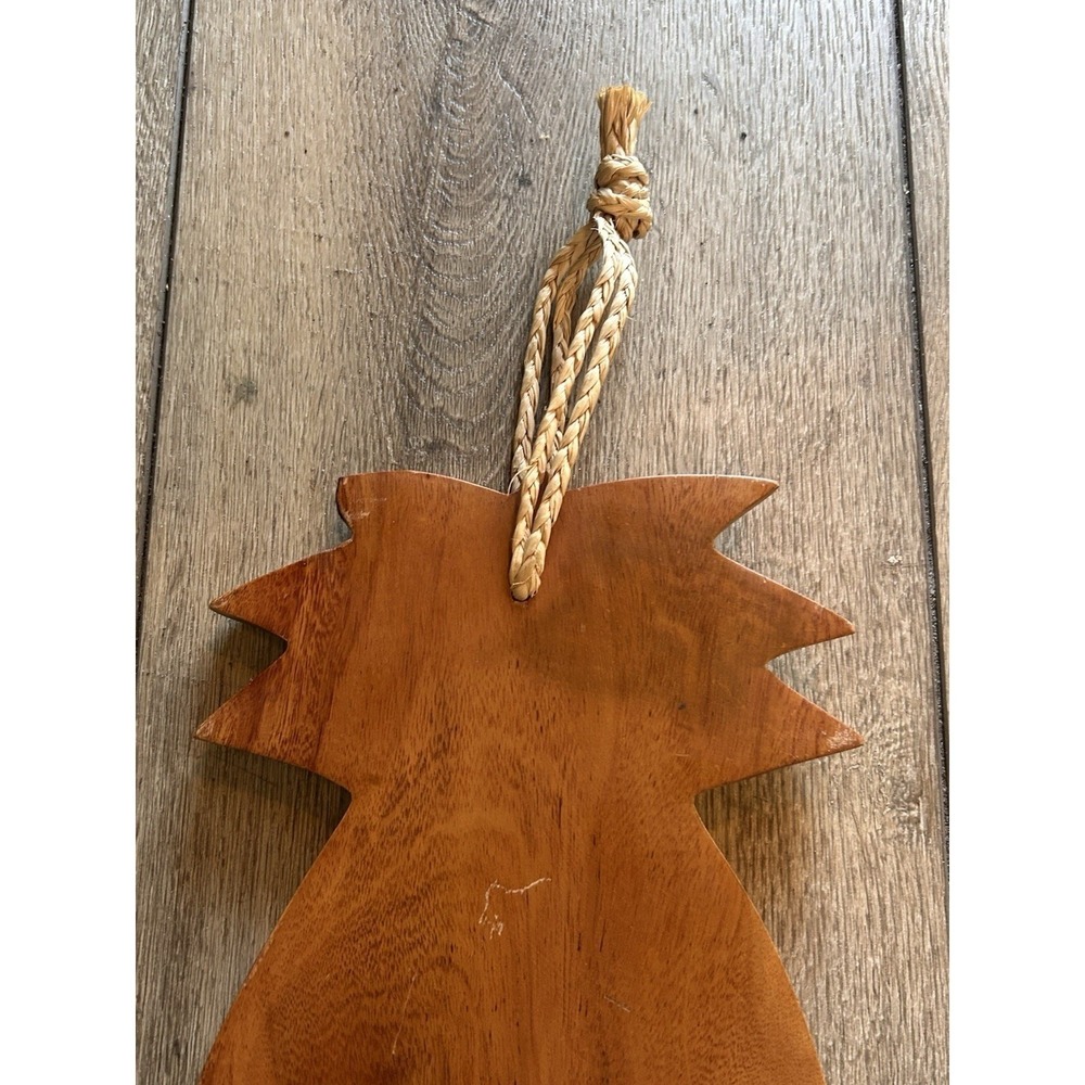 Pineapple Shaped Wooden Cutting Board MCM WOOD FRUIT SHAPE PLAQUE chopping block - Picture 5 of 8